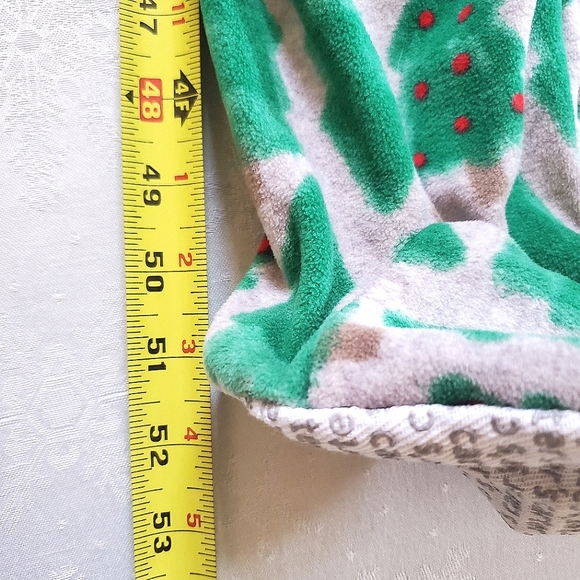 Carter's Footie Zip Christmas Tree Pajamas Size 14 / 14A - Picture 7 of 7